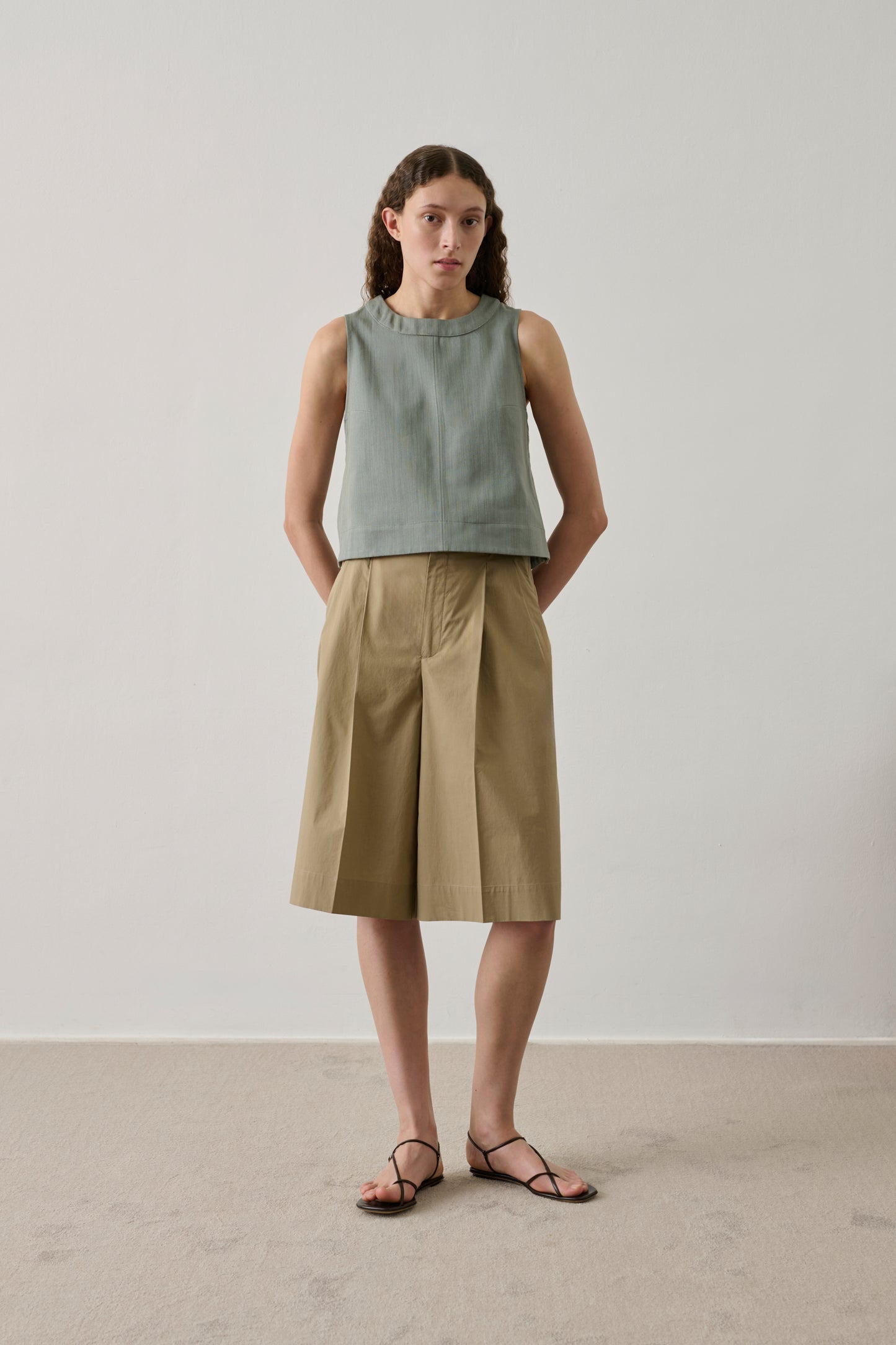 Top Pampa - Vert D'Eau - Coton - Femme