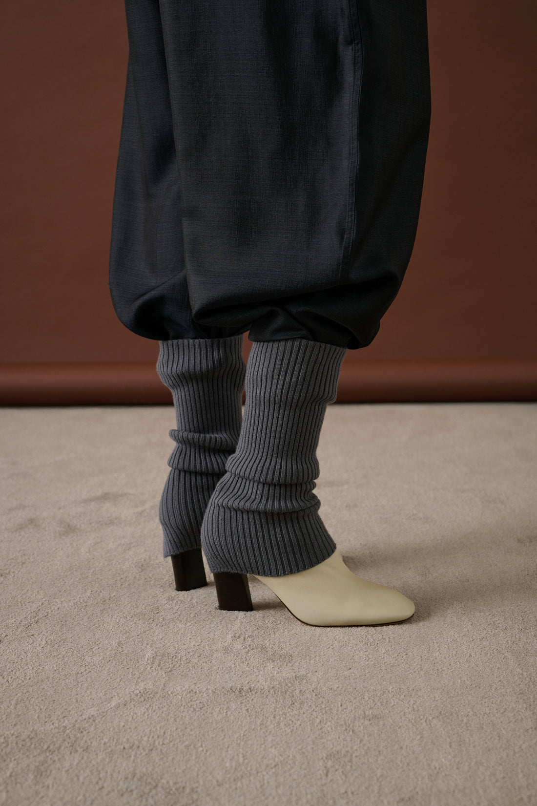 Guêtres Martha - Gris Foncé - Laine - Femme