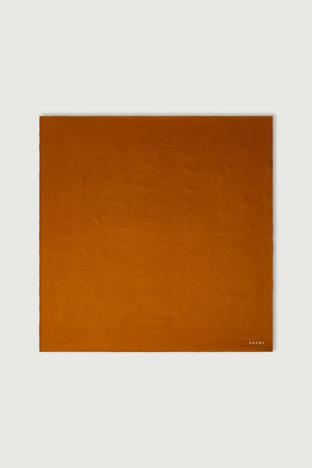 Foulard Square - Orange - Soie - Femme